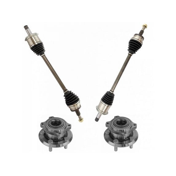 Axle and Wheel Hub Assembly Kit 4 Piece - Compatible with 2005 - 2008 Dodge Magnum 2006 2007