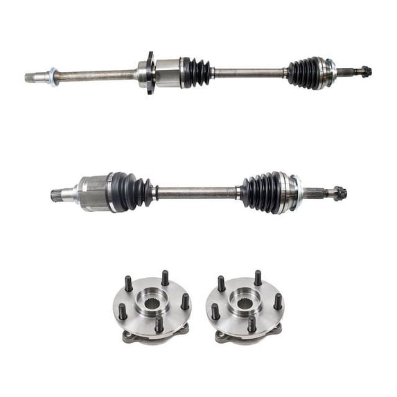 Axle and Wheel Hub Assembly Kit 4 Piece - Compatible with 2006 - 2012 Toyota RAV4 FWD 2007 2008 2009 2010 2011