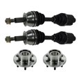 thumbnail image 1 of Axle and Wheel Hub Assembly Kit 4 Piece Kit - Compatible with 2001 - 2004 Dodge Dakota RWD 2002 2003, 1 of 2