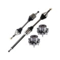 thumbnail image 1 of Axle and Wheel Hub Assembly Kit 4 Piece Kit - Compatible with 2014 - 2019 Ford Explorer 3.5L V6 2015 2016 2017 2018, 1 of 2