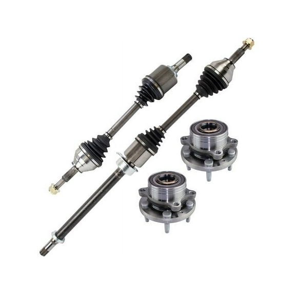 Axle and Wheel Hub Assembly Kit 4 Piece Kit - Compatible with 2014 - 2019 Ford Explorer 3.5L V6 2015 2016 2017 2018