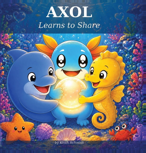 Axol Kids AXOL Learns to Share: A Children's Book About Sharing, Kindness, and Friendship (Ages 3-6), Book 1, (Hardcover)
