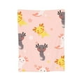 thumbnail image 1 of Axolot Pink Throw Blanket, Fluffy Soft Cozy Blanket Flannel Plush Microfiber Couch Throw, 80"x60", 1 of 8