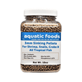 thumbnail image 1 of 40% Protein 3mm Sinking Pellets for Axolotl, Shrimp, Snails, Crabs, Catfish, Plecos for All Tropical Fish. Pellets by Zeigler..10oz Small Jar, 1 of 2