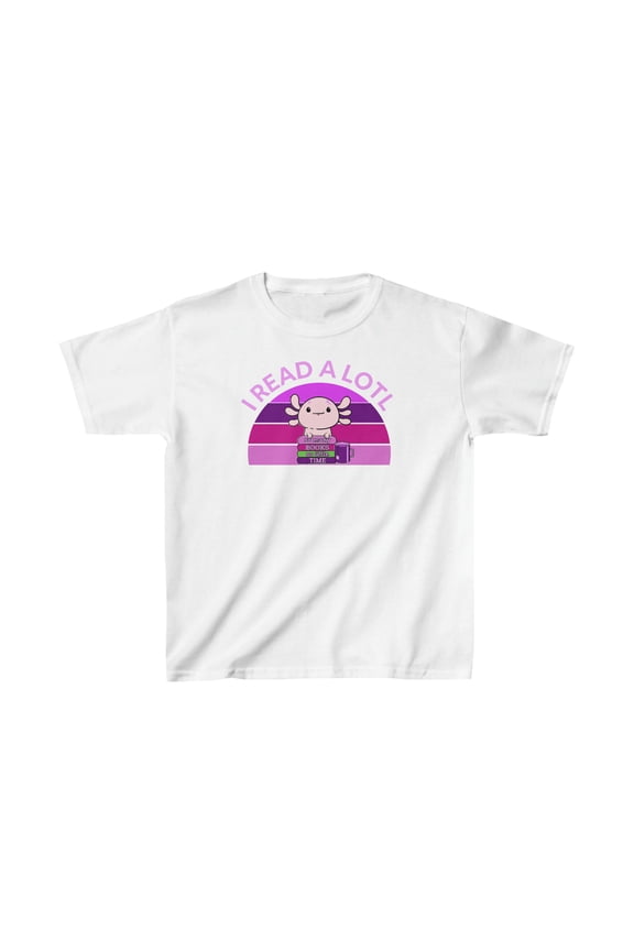 Axolotl Amphibian Reading t-shirt, Book Lover Shirt, Library Lover Gift