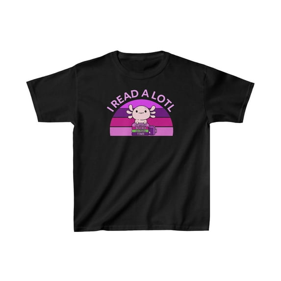 Axolotl Amphibian Reading t-shirt, Book Lover Shirt, Library Lover Gift