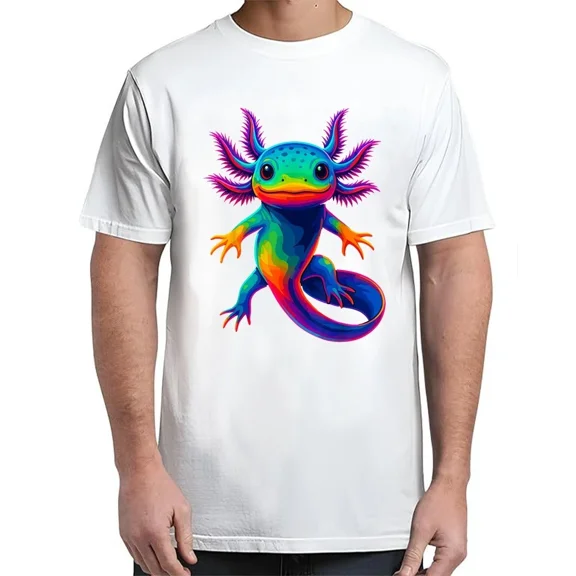 Axolotl Beautiful Colorful Kawaii Axolot For Adult S-4XL T-Shirt