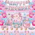thumbnail image 2 of Axolotl Party Supplies, Axolotl Themed Cake Topper Birthday Party Decoration Cupcake Toppers For Kids Axolotl Party Favor Bdff65c2 0570 417a B5b9 2 of 12
