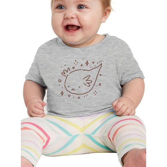 Axolotl Bubble Sketch T-Shirt Infant -Image by Shutterstock,  12 Months