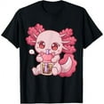 Axolotl Bubble Tea Boba Tea Anime TShirt