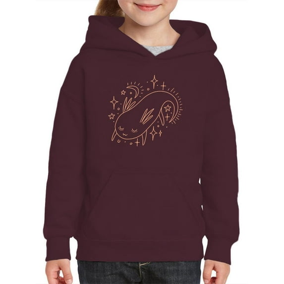 Axolotl Cosmical Hoodie Juniors -Image by Shutterstock, Large