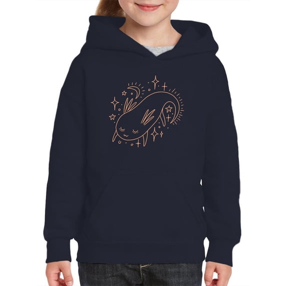 Axolotl Cosmical Hoodie Juniors -Image by Shutterstock, Large