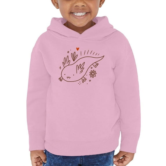 Axolotl Heart Hoodie Toddler -Image by Shutterstock, 4 Toddler