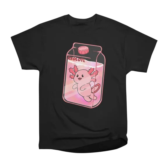 Axolotl Juice Box T-Shirt Tee Gift For Him Merch For Her Apparel For Friend