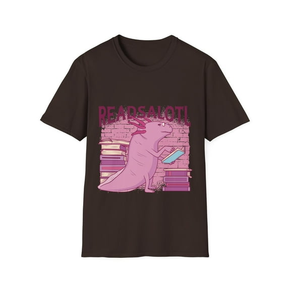 Axolotl Library Student Teacher Reads Book Apparel