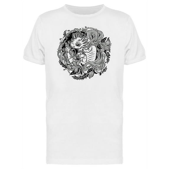 Axolotl Little Salamander T-Shirt Men -Image by Shutterstock, Male Medium