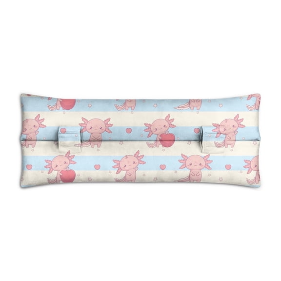 Axolotl Lovers Car Seatbelt Pillow - Post-Surgery Chest Protector for Mastectomy, Heart & Breast Surgery Recovery, Funny Mythical Creature Design, Soft & Machine Washable (Cute & Giftable)