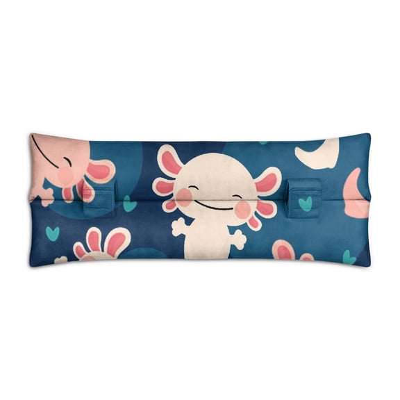 Axolotl Lovers Car Seatbelt Pillow - Post-Surgery Chest Protector for Mastectomy, Heart & Breast Surgery Recovery, Funny Mythical Creature Design, Soft & Machine Washable (Cute & Giftable)