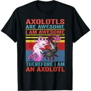 Axolotl Lovers Unite: Yin Yang Plush Pets Tee for Men