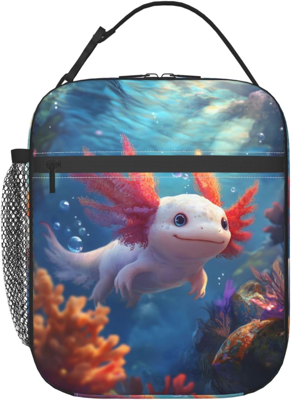Axolotl Lunch Box Insulated Lunch Bag for Women,Reusable Lunch Box