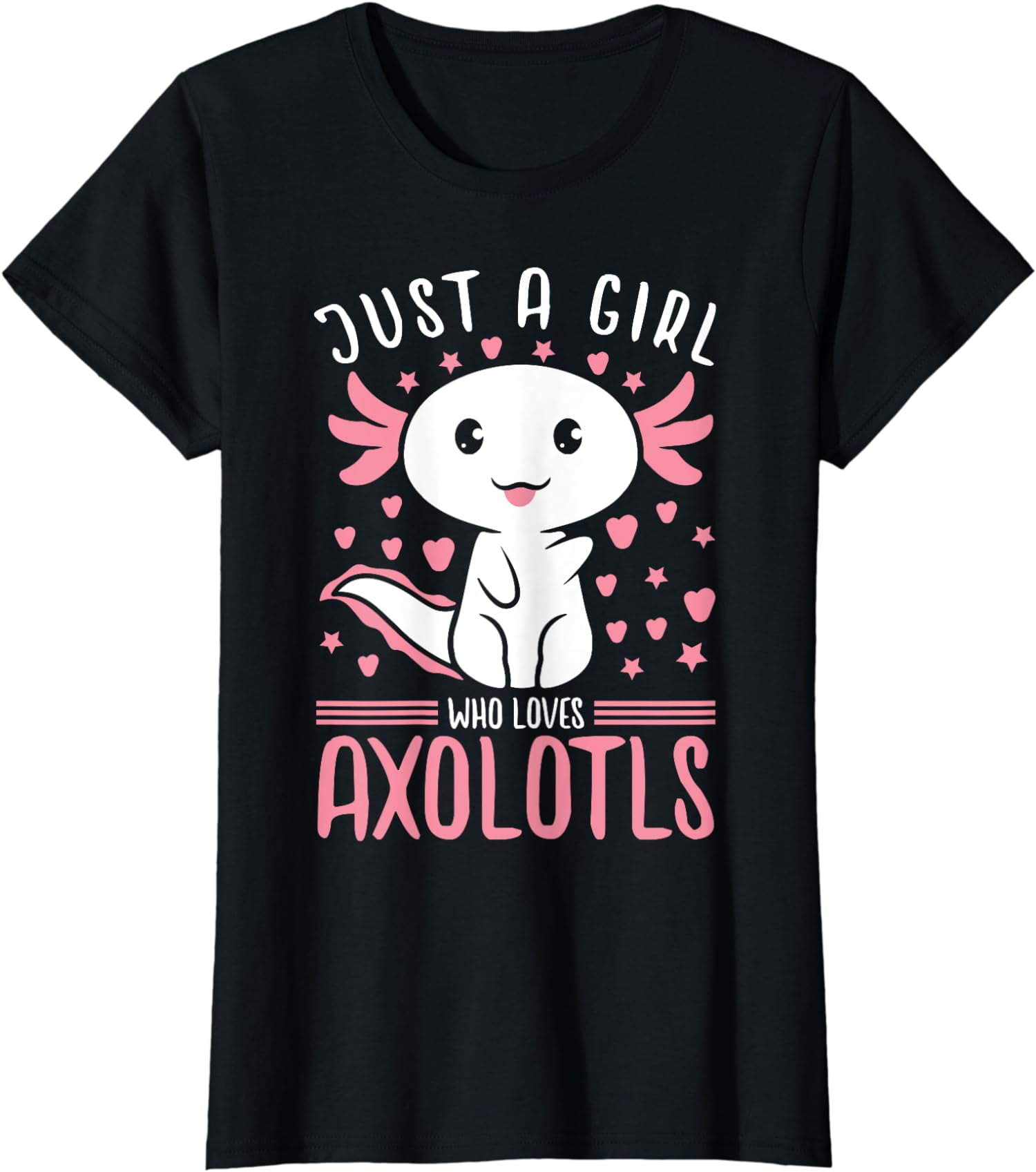 Axolotl Shirts for Girls, Just a Girl Who Loves Axolotls T-Shirt ...