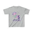thumbnail image 1 of Axolotl Space 5th Birthday Kids T-Shirt, 1 of 2