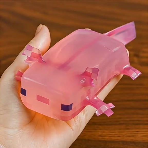 Axolotl Squishy Toy – Moldable Animal Stress Relief Putty – Soft Slow Rising Squishy Gift for Anxiety – Cute Marshmallow Texture Fidget Toy for Kids, Teens & Adults