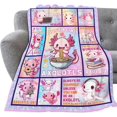 thumbnail image 1 of Axolotl Throw Blanket Ultra Soft Just A Girl Who Loves Axolotl Flannel Blanket Lightweight Cozy Blankets Gift for Women and Men Couch Sofa Bed 60" x 50", 1 of 7