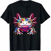 Axolotl rainbow Kawaii colorful love Axolotls herpetologist T-Shirt