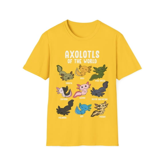 Axolotls Of The World Kawaii Types Of Axolotl Fish Amphibian