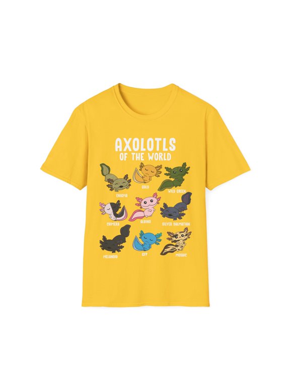 Axolotls Of The World Kawaii Types Of Axolotl Fish Amphibian