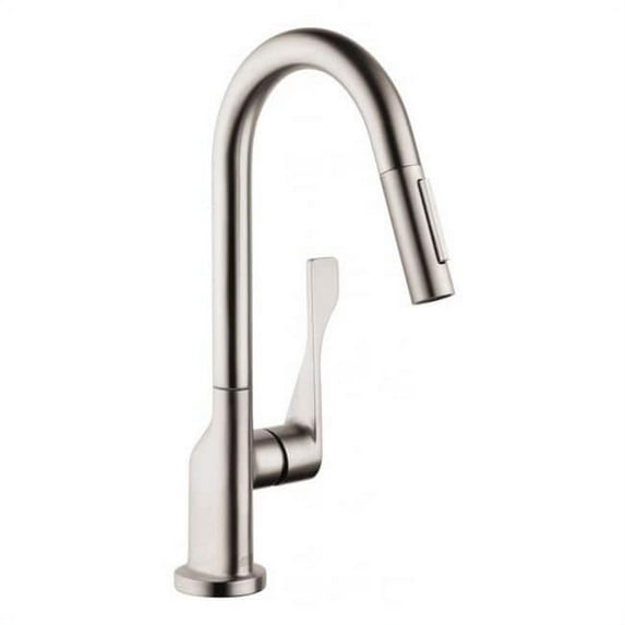 Axor 39836 Citterio Prep Pull-Down Kitchen Faucet - Silver