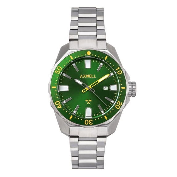 Axwell AXWAW107-5 Axwell Timber Bracelet Watch w/ Date - Green