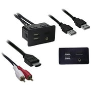 Axxess AX-FDUSBAUX USB/Auxiliary/HDMI Knockout Replacement Panel for Select Ford Models
