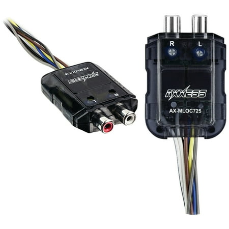 AXXESS - 2-Channel Line Output Converter - Black