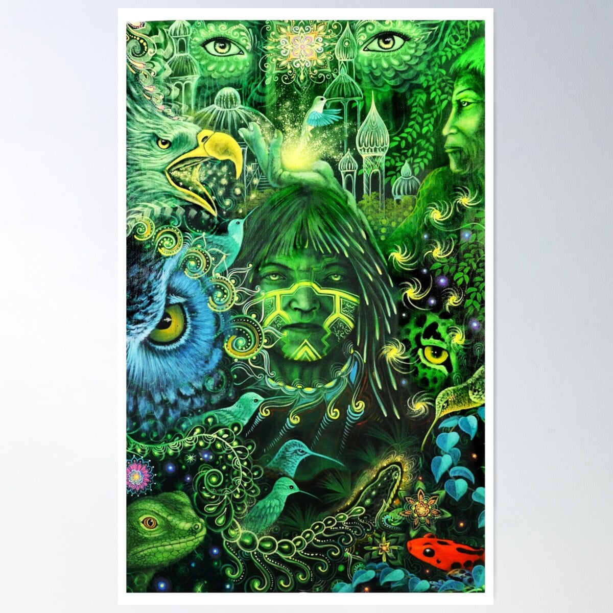 Ayahuasca Master Poster Wall Art, Modern