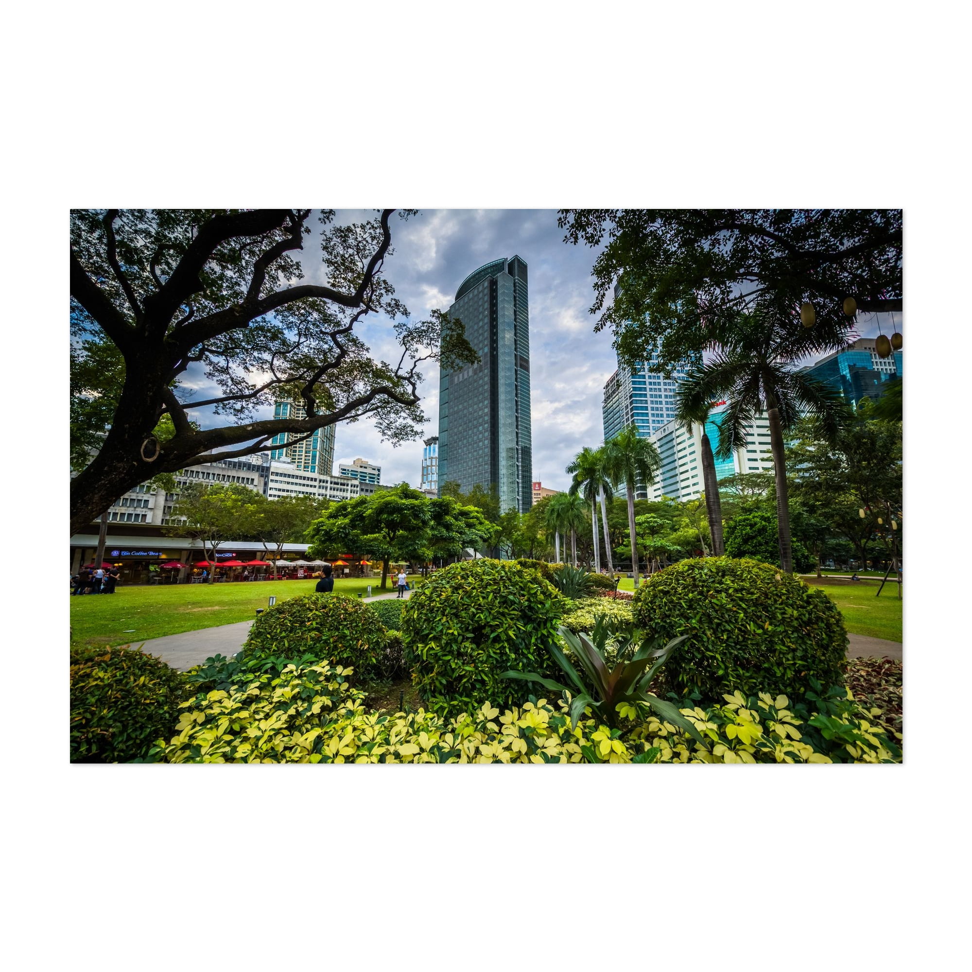 Ayala Triangle Park Manila Philippines Photography Unframed Wall Art