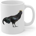 Ayam Cemani Chicken Rooster Angel Wings Memorial Coffee Mug Sympathy