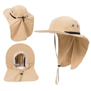 Ayamaya Fishing Hat with Neck Flap, Quick-Drying Sun Hats for Men and Women, Waterproof & Anti UV Wide Brim Gardening Hat