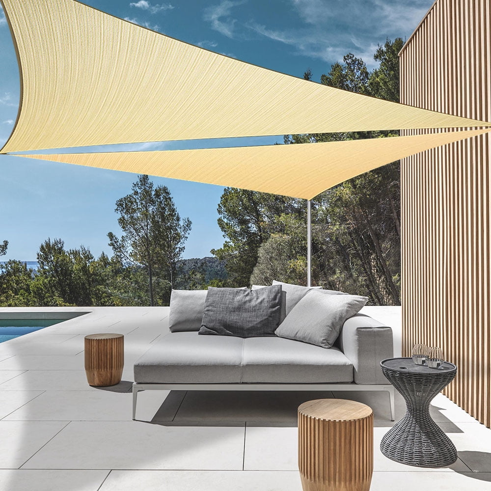 Ayamaya Sun Shade Sails Triangle 12FT, Durable Permeable UV Block