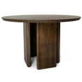 thumbnail image 1 of Ayane 47.2" Solid Wood Round Dining Table in Walnut, 1 of 5