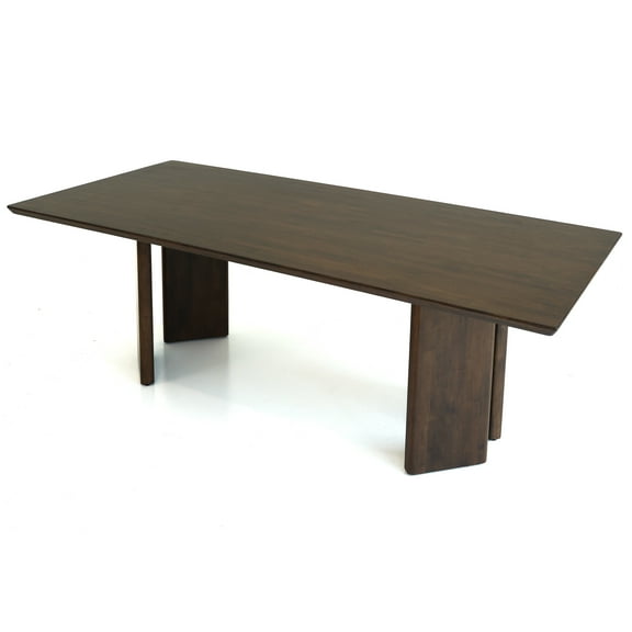 Ayane 86.6" Solid Wood Rectangular Dining Table in Walnut