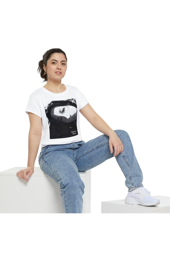 Ayanna's Anime "Ami" Short Sleeve Shirt (White)