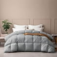 thumbnail image 1 of Ayanshi Bedding Comforter Alaskan King 120X132, Duvet Insert, Quilted Comforter with Corner Tabs, Lightweight Quilt, Down Alternative Hotel Comforter Oversized Alaskan King 120X132 Silver Grey, 1 of 9