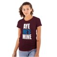 thumbnail image 1 of Aye He's Mine Boyfriend Girlfriend Womens Slim Fit Graphic Tee Brisco Brands L, 1 of 4
