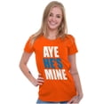 thumbnail image 1 of Aye He's Mine Boyfriend Girlfriend Womens Slim Fit Graphic Tee Brisco Brands L, 1 of 2