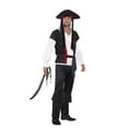thumbnail image 1 of Aye Pirate Captain Costume Adult Black Medium Male Fancy Dress Party Book Week Halloween, 1 of 4