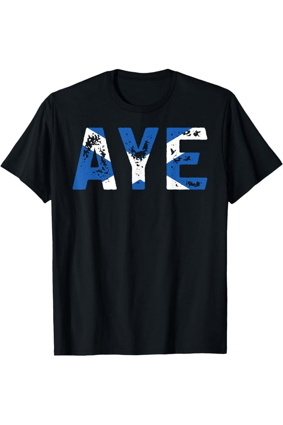 Aye Scotland Funny Scottish Uk, Quote T-Shirt mens t khirt men，black，women，misfits，journey ，boys