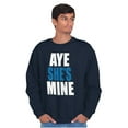 thumbnail image 1 of Aye She Mine Boyfriend Girlfriend Men's Big & Tall Crewneck Sweatshirt Brisco Brands 5X, 1 of 3
