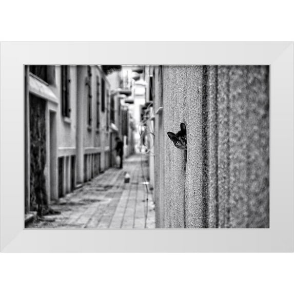 Ayer, Ali 32x23 White Modern Wood Framed Museum Art Print Titled - Untitled
